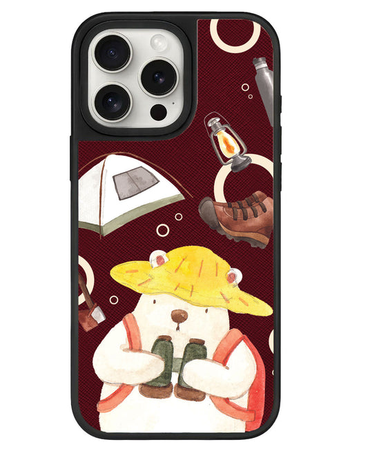 iPhone Leather Grip - การผจญภัยของหมี