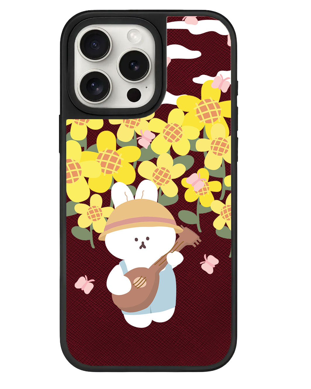 ที่จับหนังสำหรับ iPhone - กระต่ายอูคูเลเล่