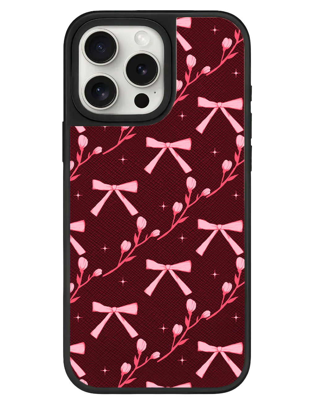 ที่จับหนังสำหรับ iPhone - ลาย Coquette Floral
