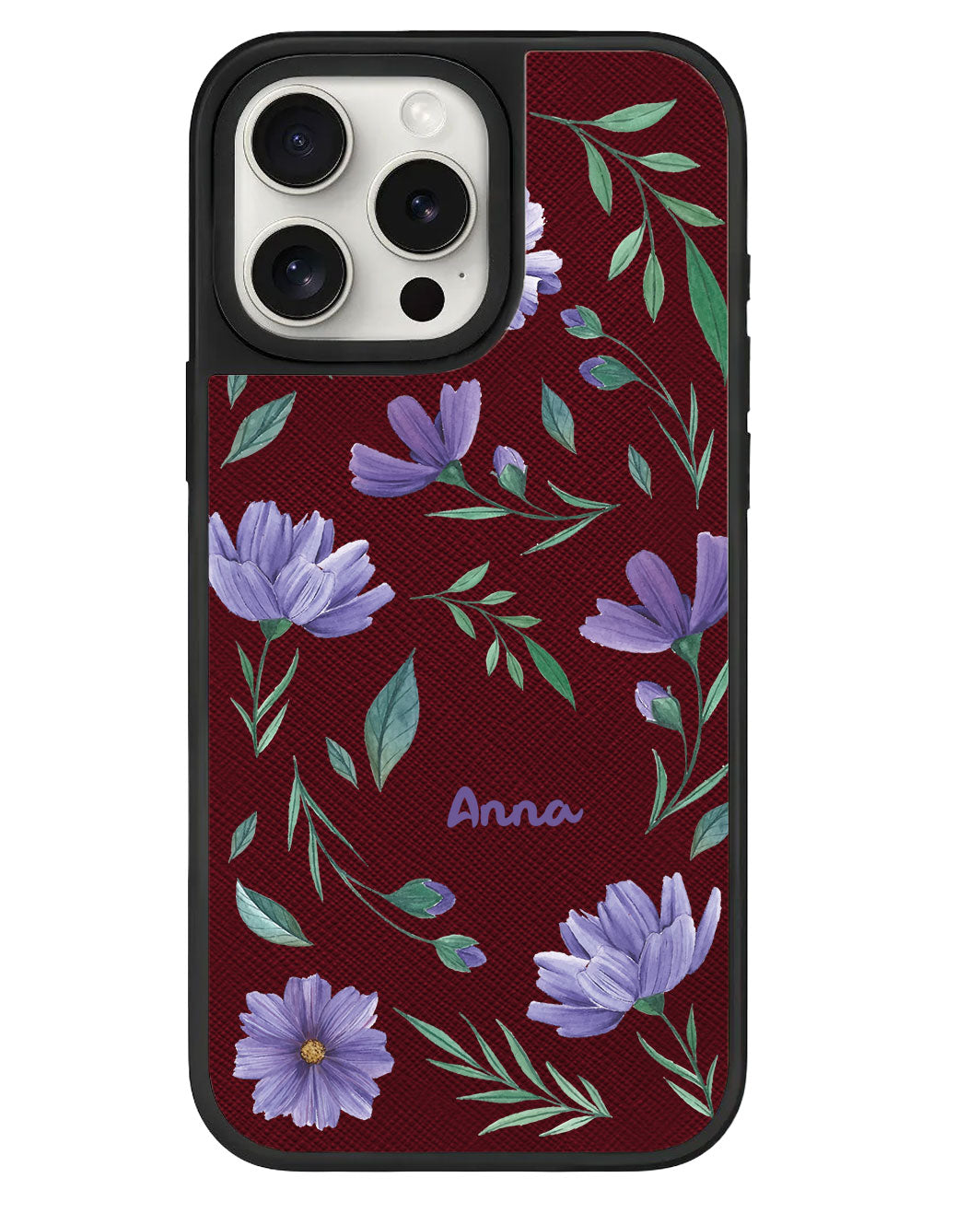 iPhone Leather Grip - สีม่วงเดือนกุมภาพันธ์