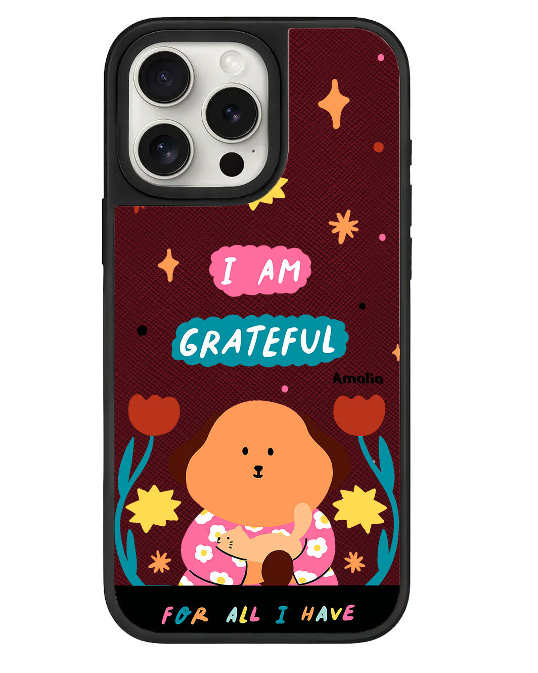 ปลอกหนังสำหรับ iPhone - คิคุและแมว