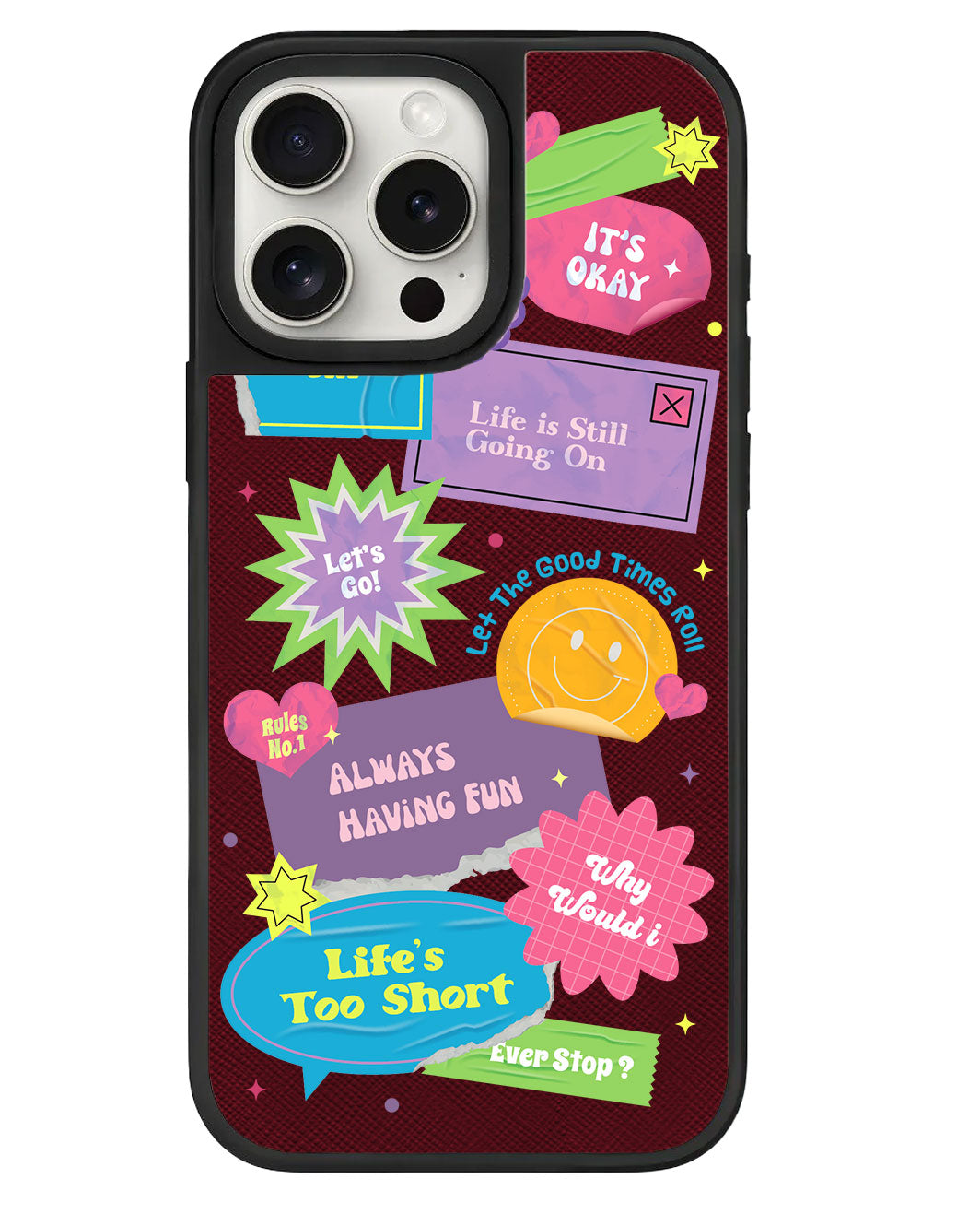 iPhone Leather Grip - ชีวิตสั้นเกินไป