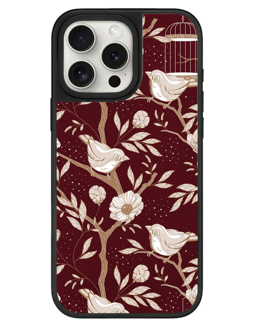 เคสหนัง iPhone - Lovebird Monochrome 3.0