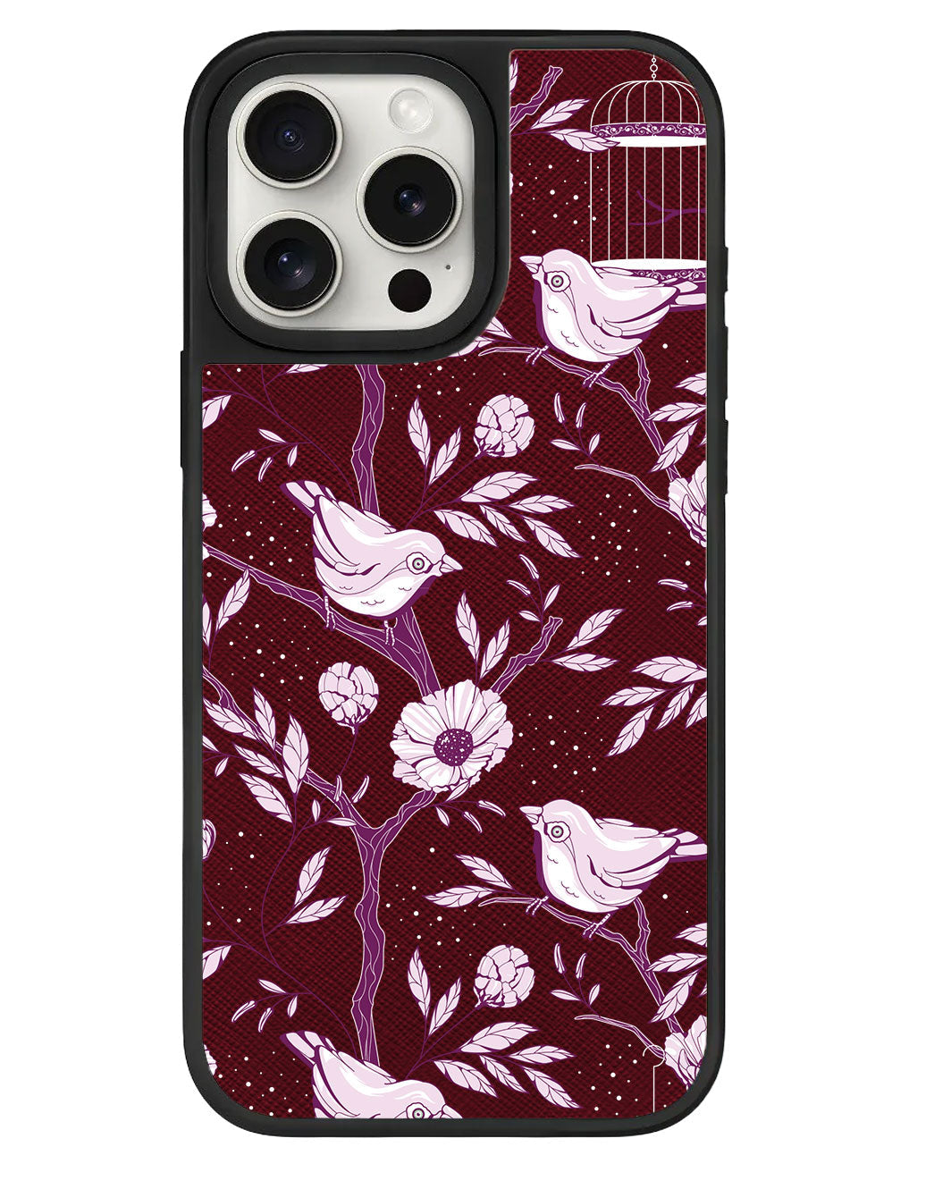 เคสหนัง iPhone - Lovebird Monochrome 5.0