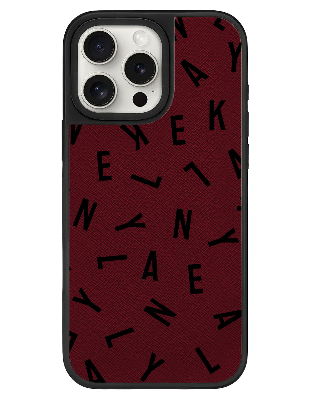 ที่จับหนังสำหรับ iPhone - CUSTOM MONOGRAM 1.0 Noir