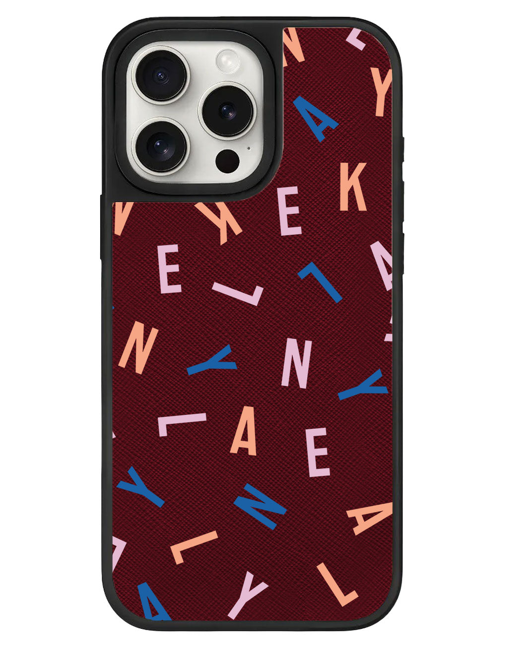 ที่จับหนังสำหรับ iPhone - CUSTOM MONOGRAM 1.0 สีรุ้ง