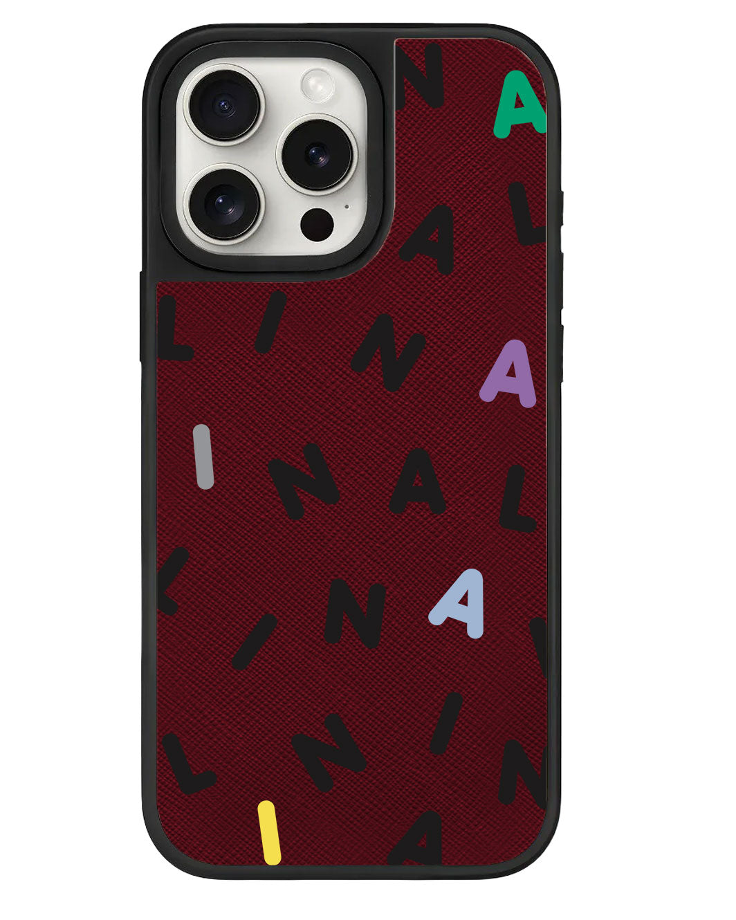 ที่จับหนังสำหรับ iPhone - CUSTOM MONOGRAM 2.0 สีดำ