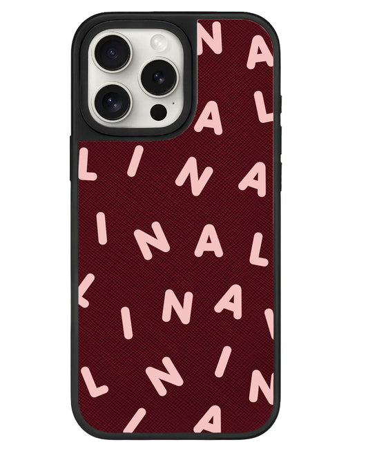ที่จับหนังสำหรับ iPhone - CUSTOM MONOGRAM 2.0 สี Rosewater