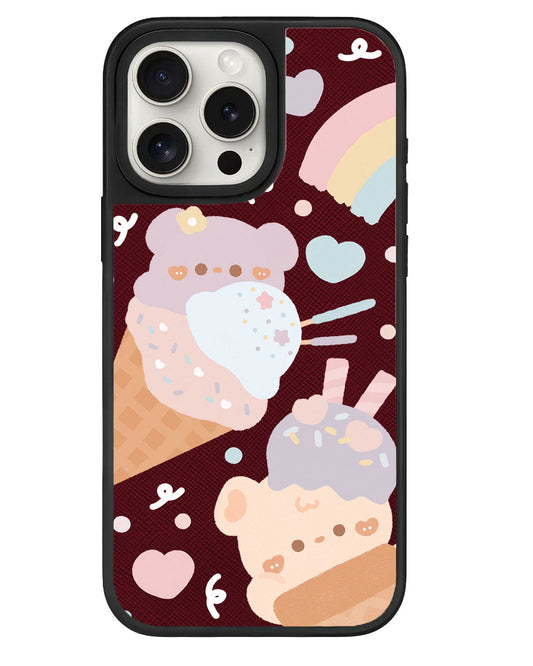 iPhone Leather Grip - ไอศกรีมสำหรับเท็ดดี้