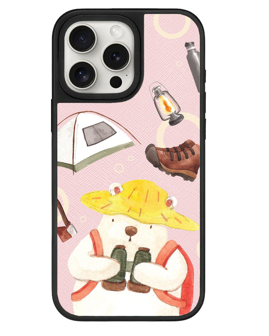 iPhone Leather Grip - การผจญภัยของหมี