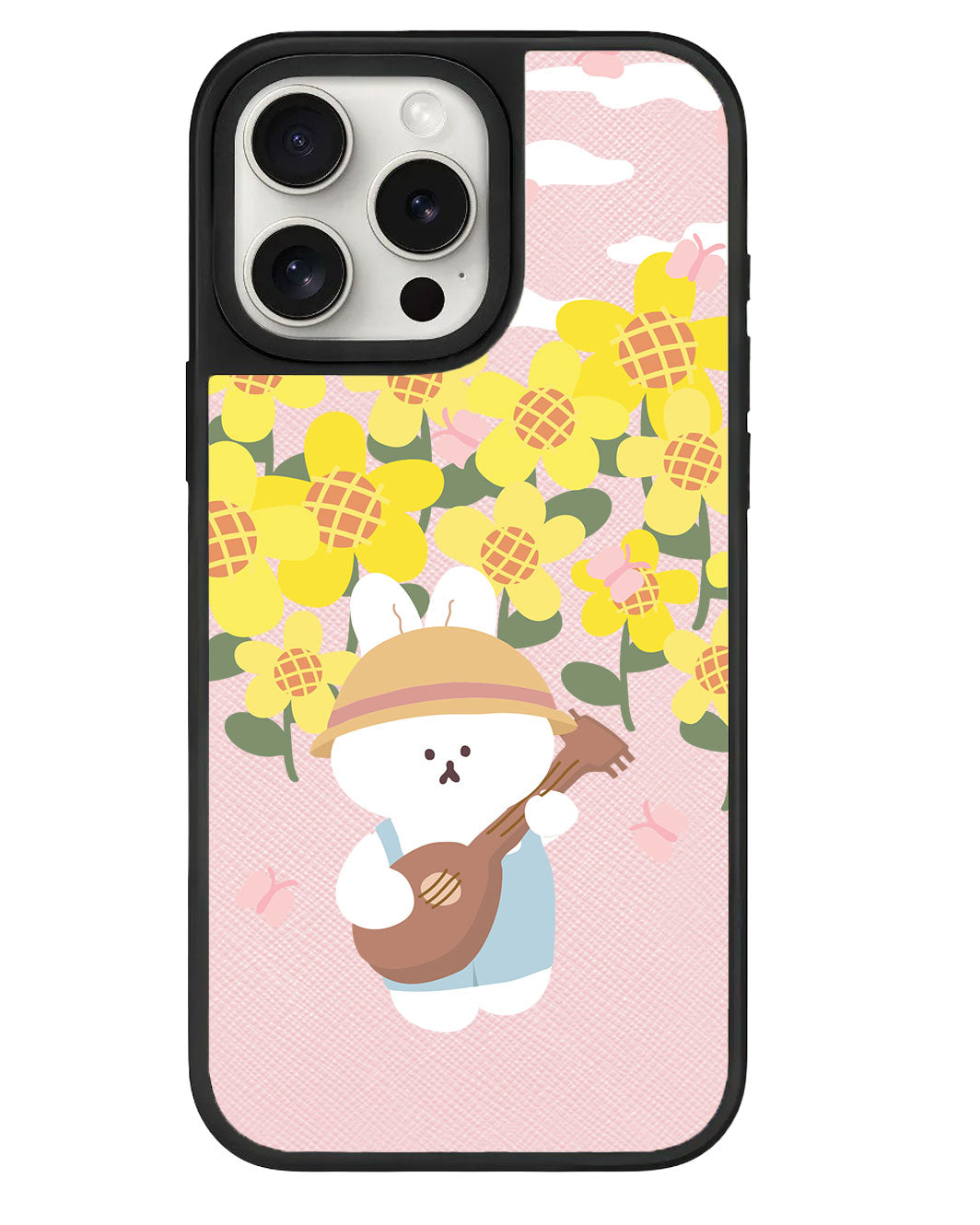 ที่จับหนังสำหรับ iPhone - กระต่ายอูคูเลเล่