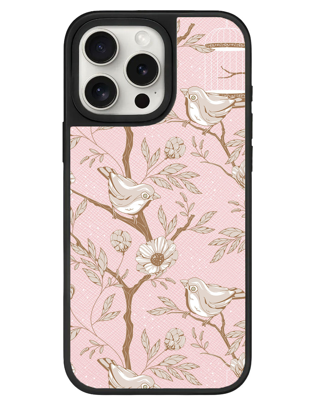 เคสหนัง iPhone - Lovebird Monochrome 3.0