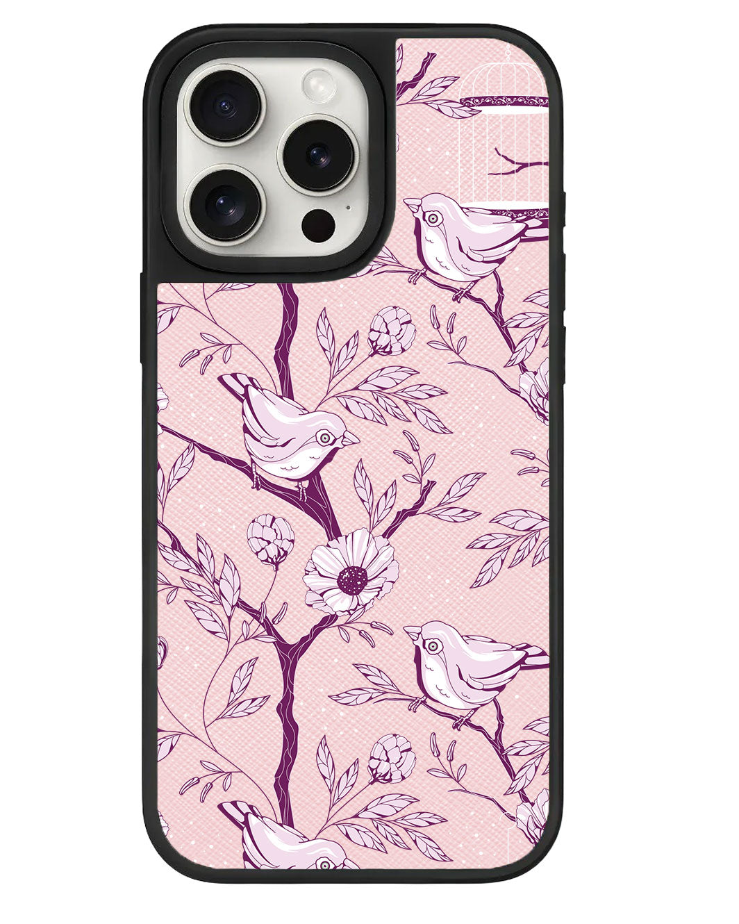 เคสหนัง iPhone - Lovebird Monochrome 5.0