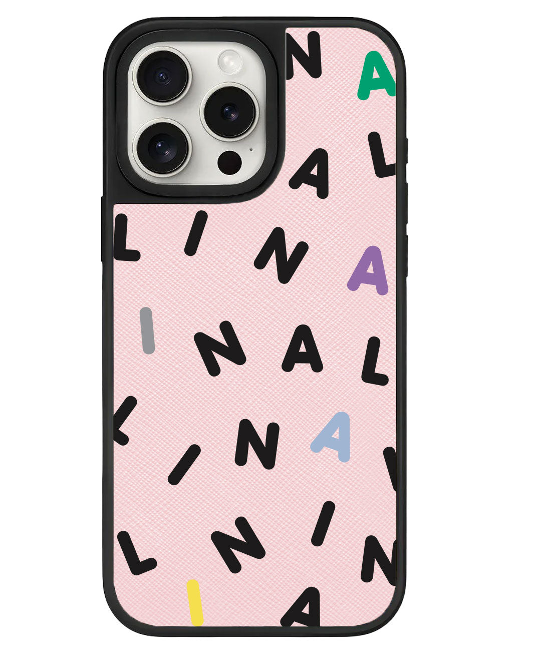 ที่จับหนังสำหรับ iPhone - CUSTOM MONOGRAM 2.0 สีดำ