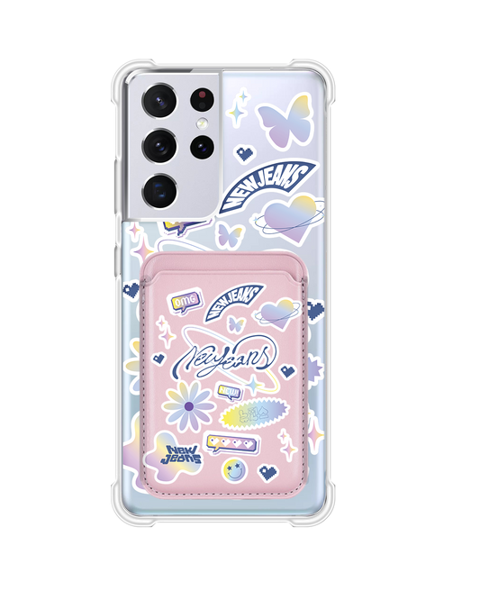 Android Magnetic Wallet Case - New Jeans OMG 2.0
