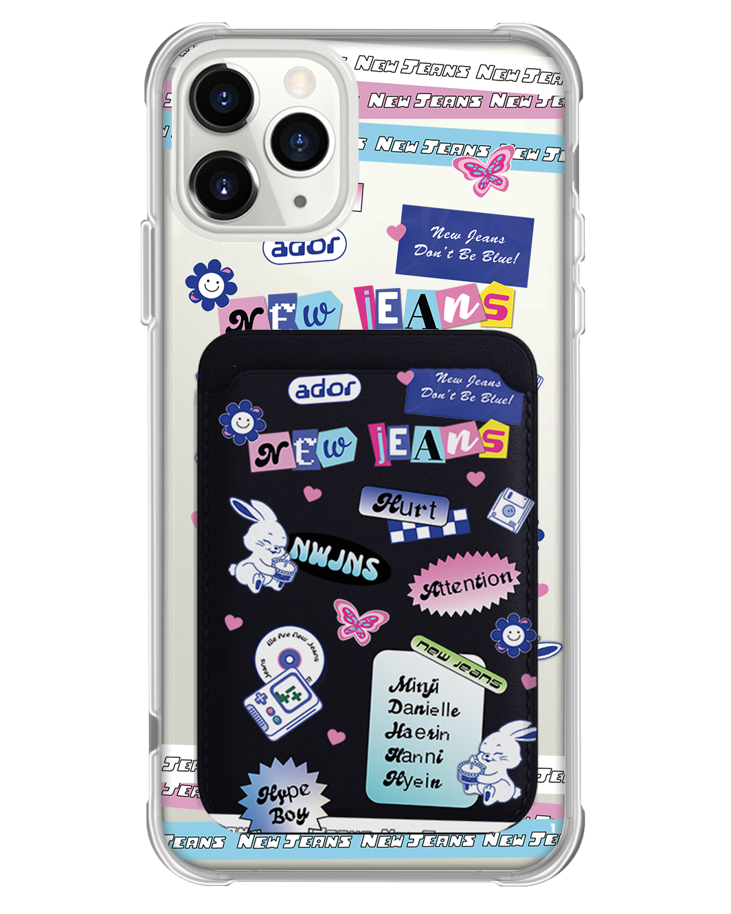 iPhone Magnetic Wallet Case - New Jeans Sticker Pack