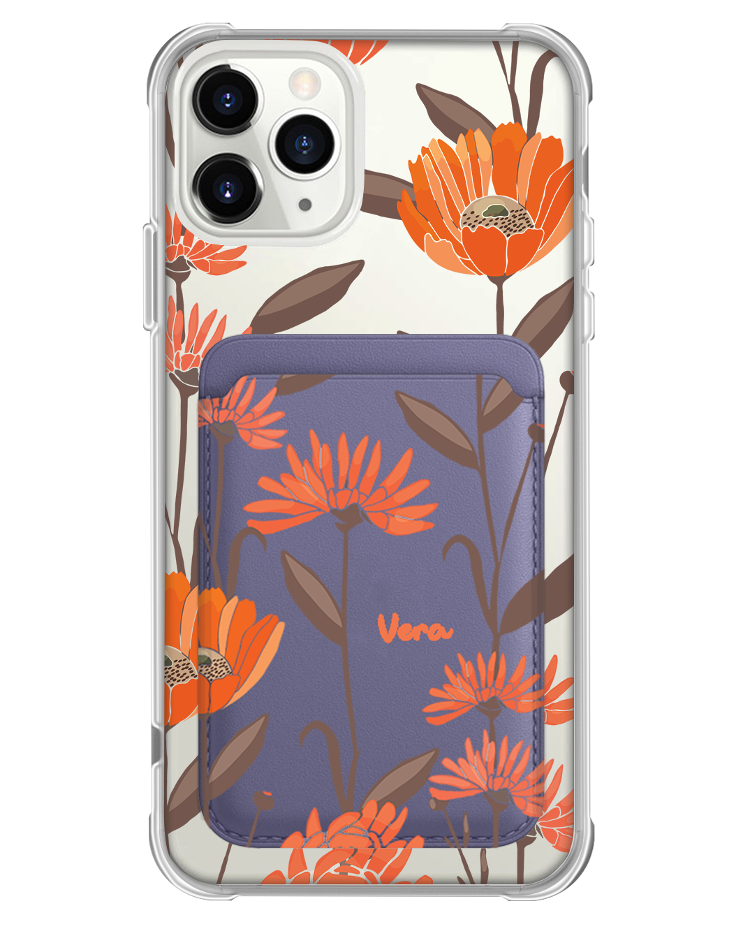iPhone Magnetic Wallet Case - November Marigold