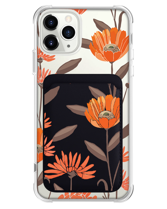 iPhone Magnetic Wallet Case - November Marigold