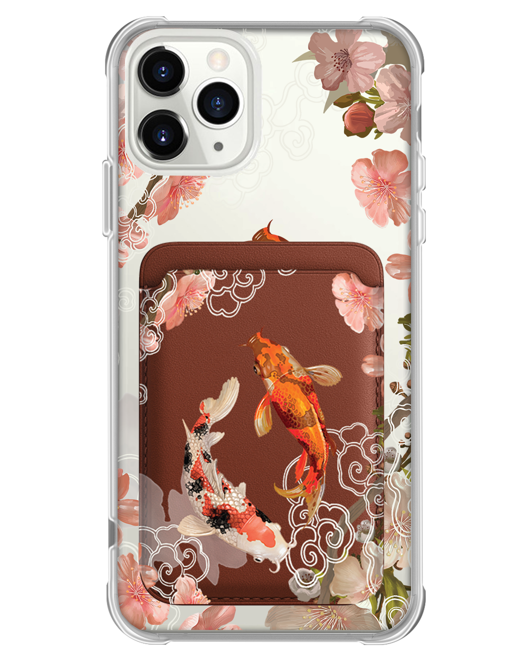iPhone Magnetic Wallet Case - Oil Painting Koi