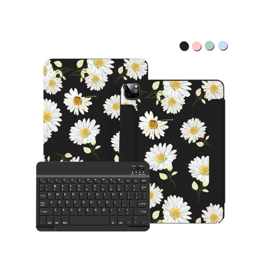 ฝาพับคีย์บอร์ดไร้สายสำหรับ iPad / Android Tab - สี October Chrysanthemum