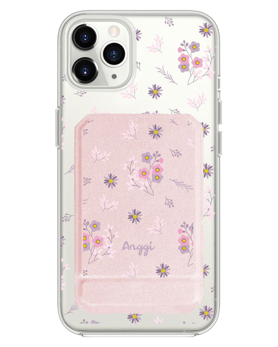 iPhone Magnetic Multifold Wallet - Cherry Blossom