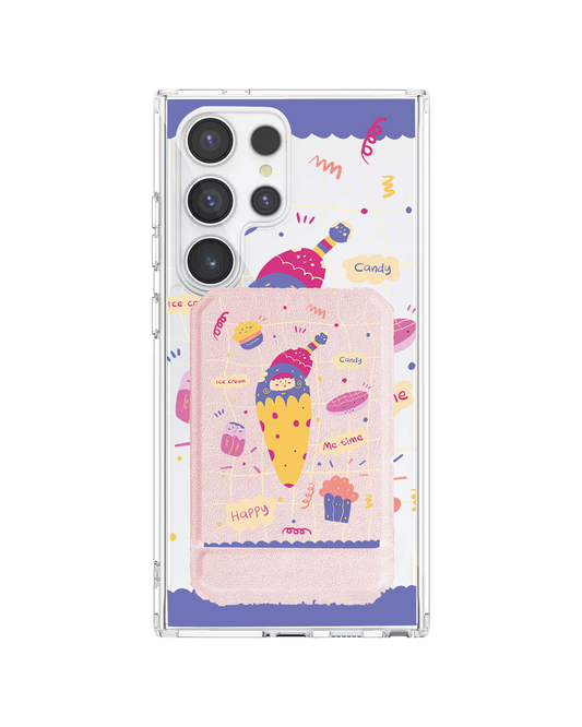 Android Magnetic Multifold Wallet - Candy Doodle
