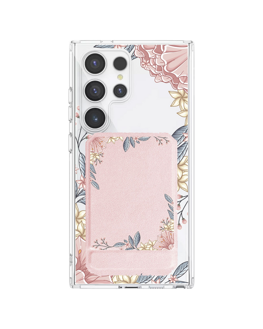 Android Magnetic Multifold Wallet - Pink Florals