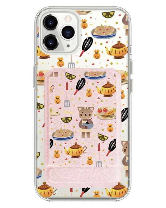 iPhone Magnetic Multifold Wallet - Cooking Cat