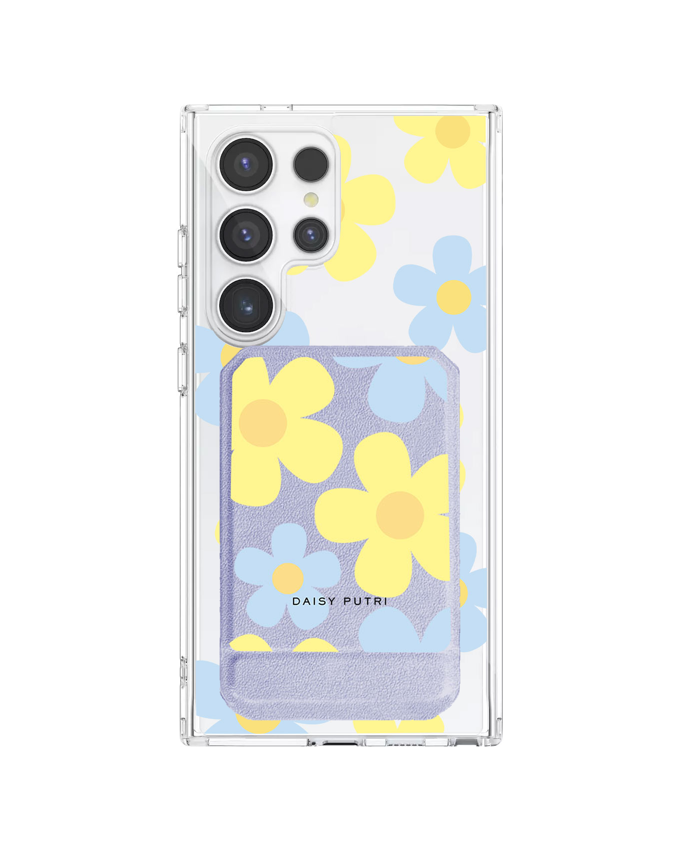 Android Magnetic Multifold Wallet - Daisy Skies