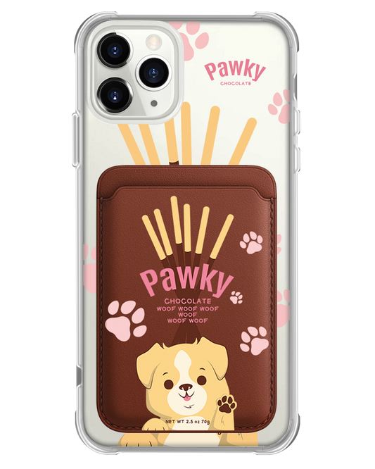 iPhone Magnetic Wallet Case - Pawky Dog