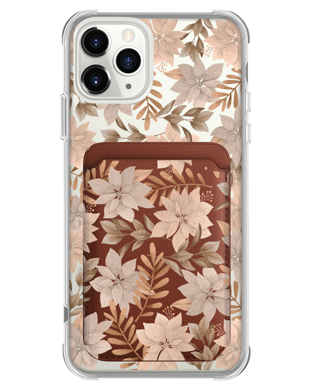 iPhone Magnetic Wallet Case - Rustic Lily