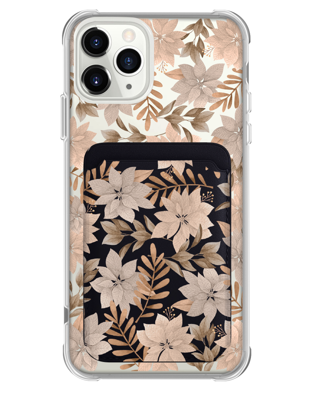 iPhone Magnetic Wallet Case - Rustic Lily