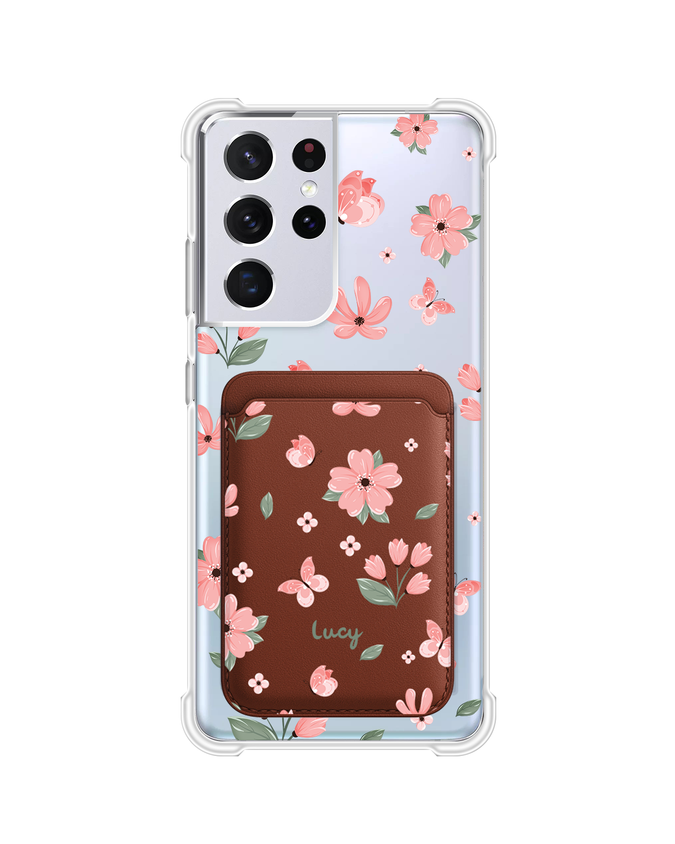 เคสกระเป๋าสตางค์แม่เหล็ก Android - Pink Delight
