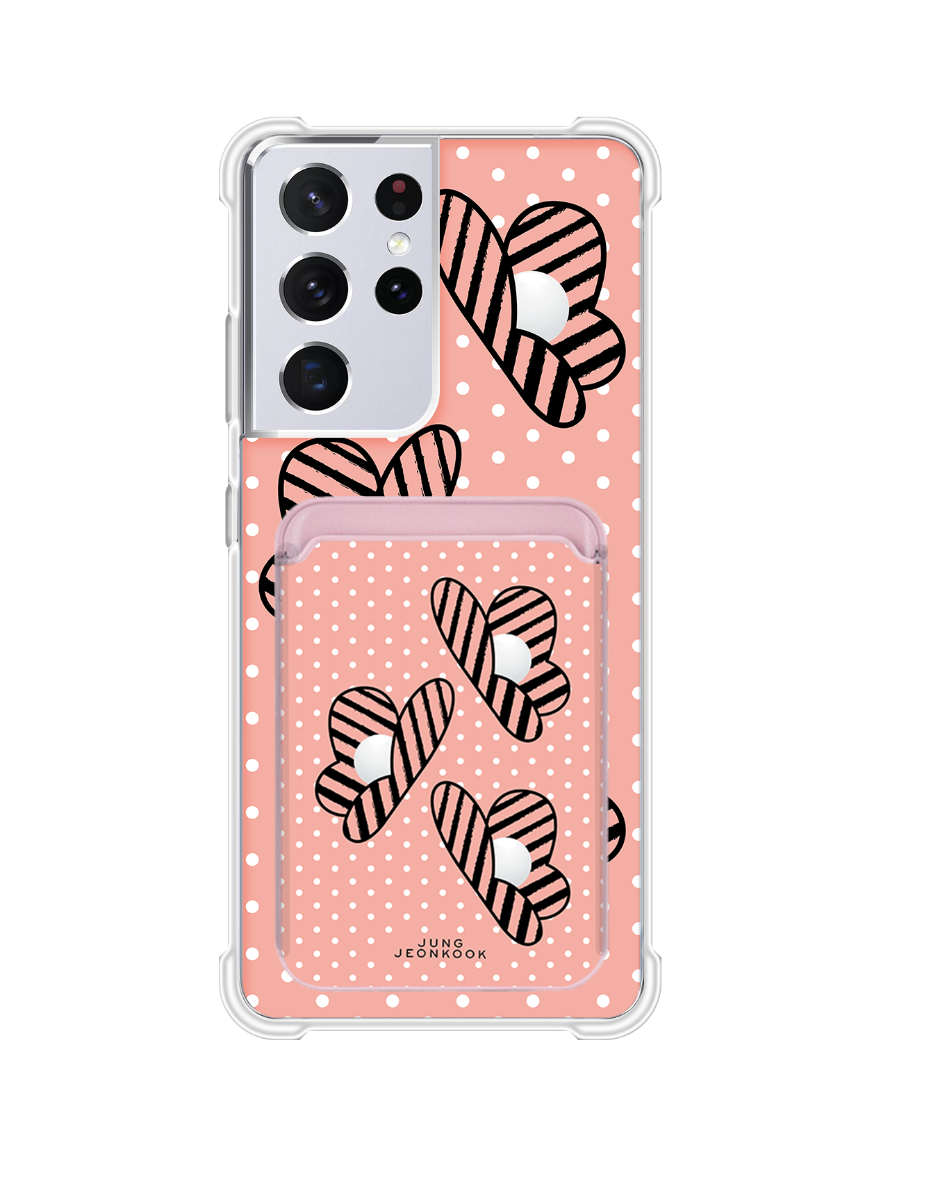 Android Magnetic Wallet Case - Pink Honey