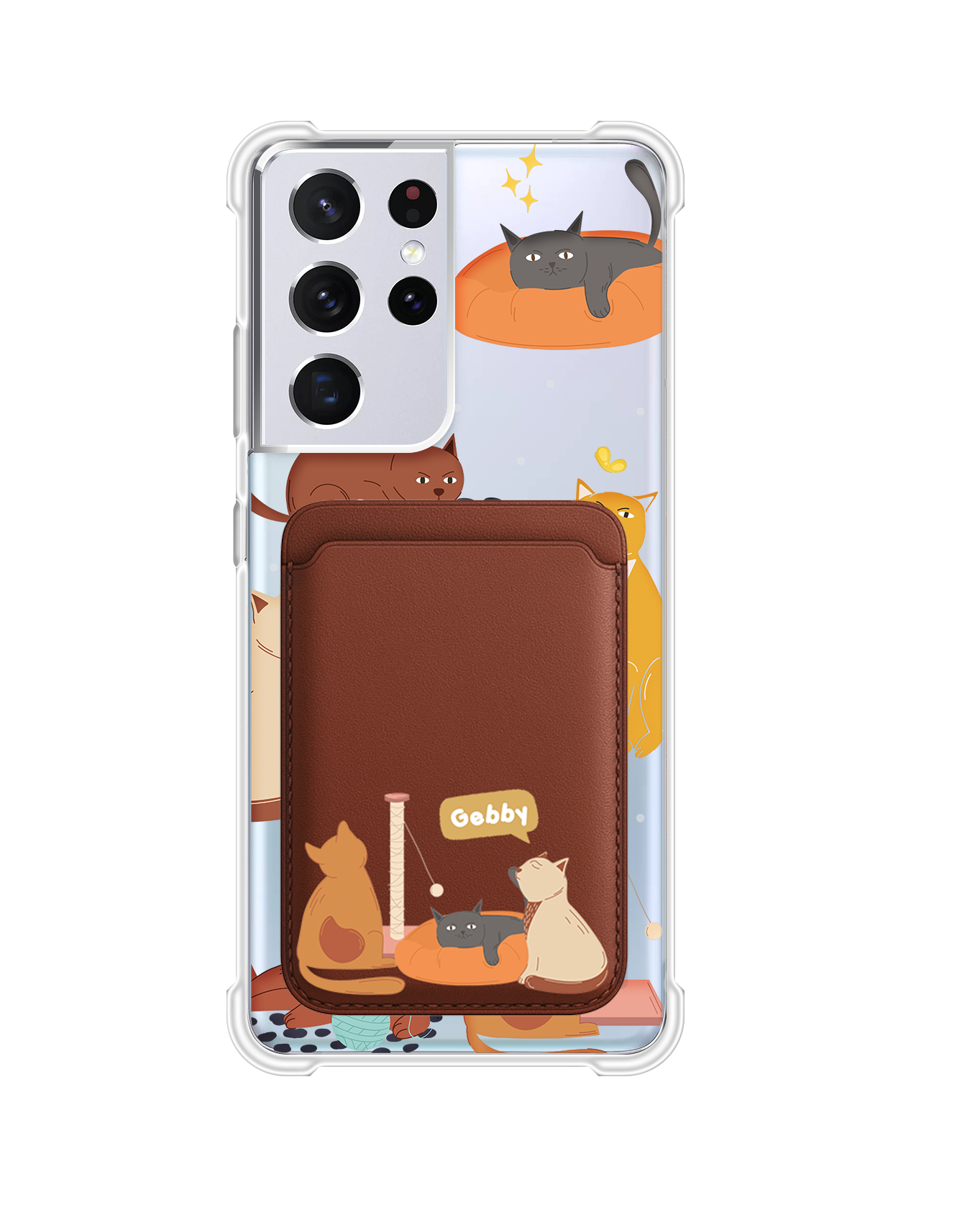 เคสกระเป๋าสตางค์แม่เหล็กสำหรับ Android - Playful Cat 1.0