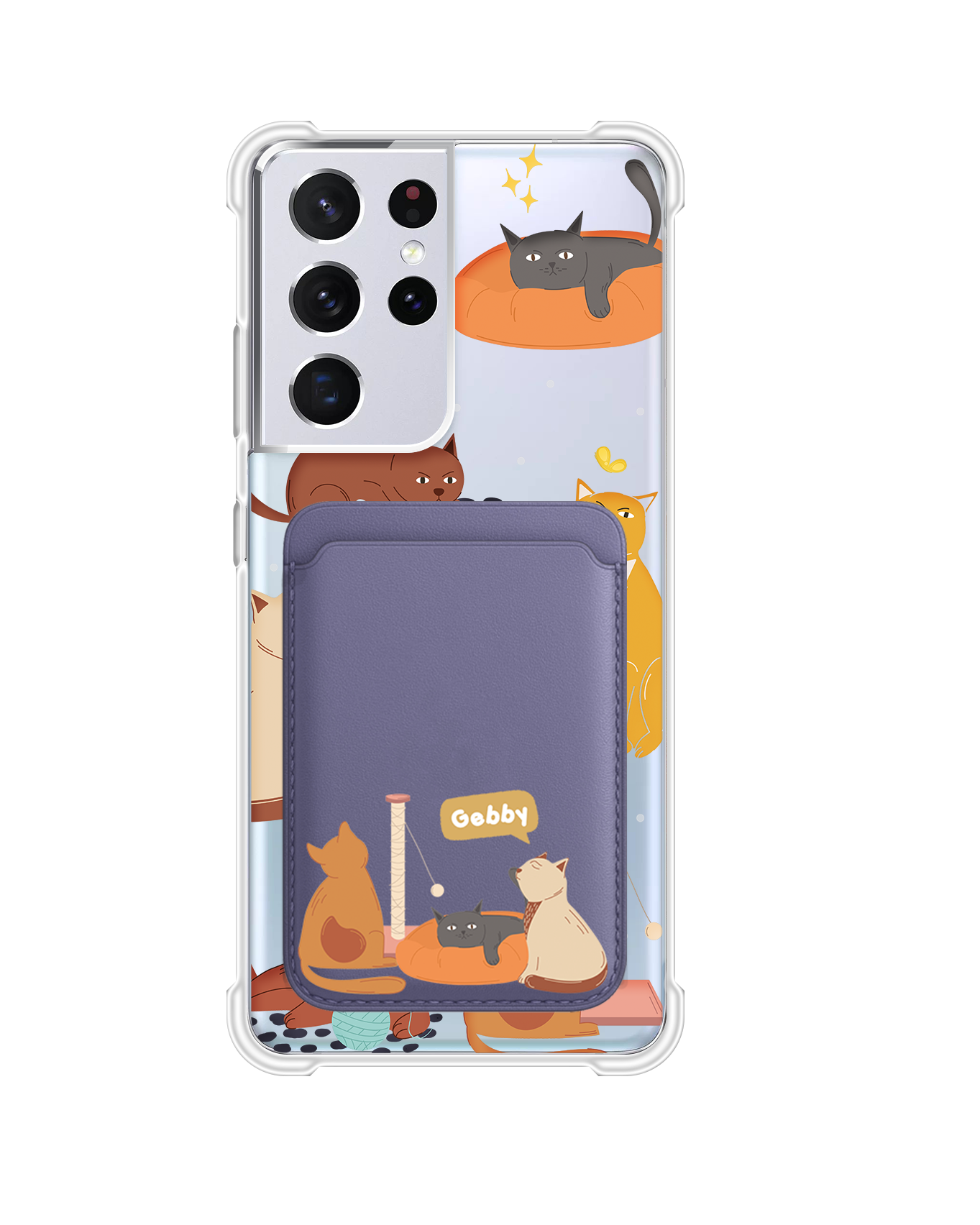 เคสกระเป๋าสตางค์แม่เหล็กสำหรับ Android - Playful Cat 1.0