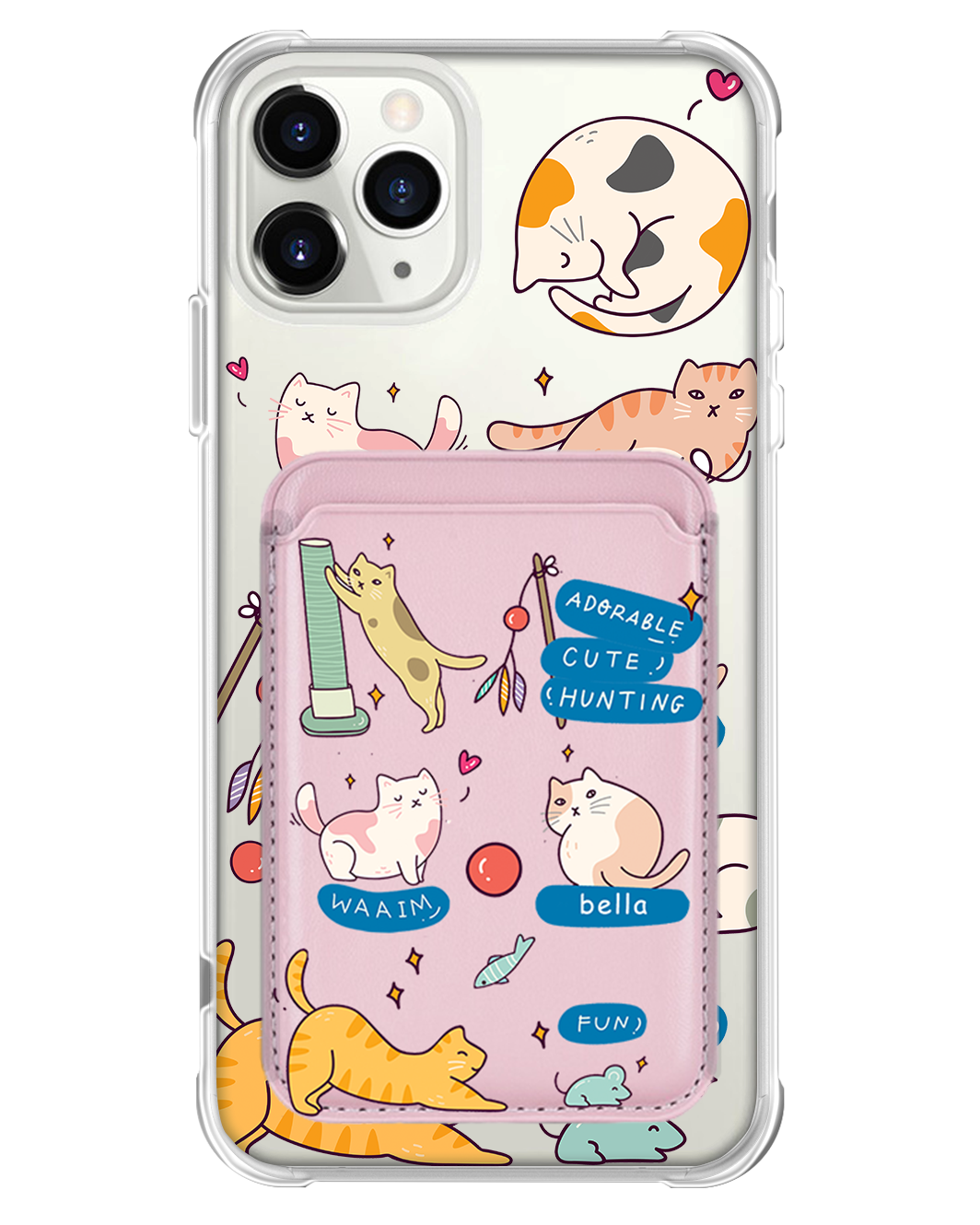 iPhone Magnetic Wallet Case - Playful Cat 2.0