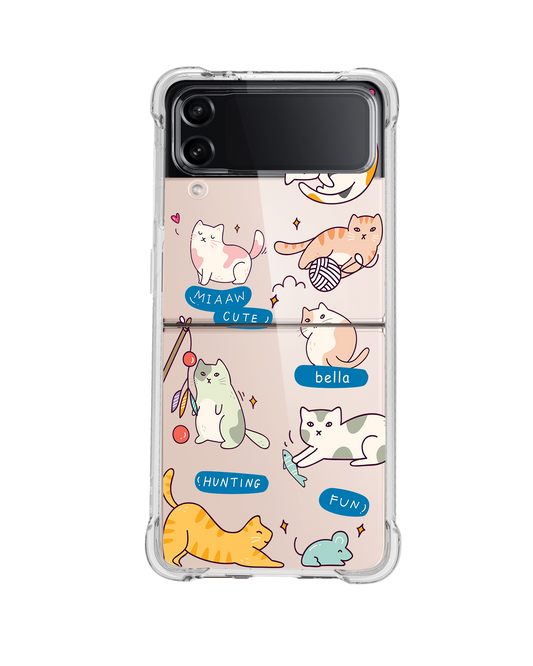 Android Flip / Fold Rearguard Hybrid - Playful Cat 2.0