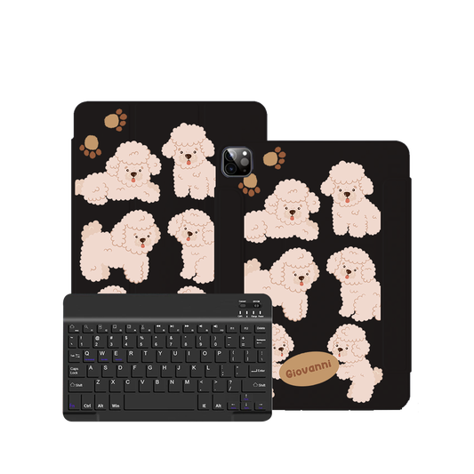 ฝาพับคีย์บอร์ดไร้สายสำหรับ iPad / Android Tab - Poodle Squad 2.0