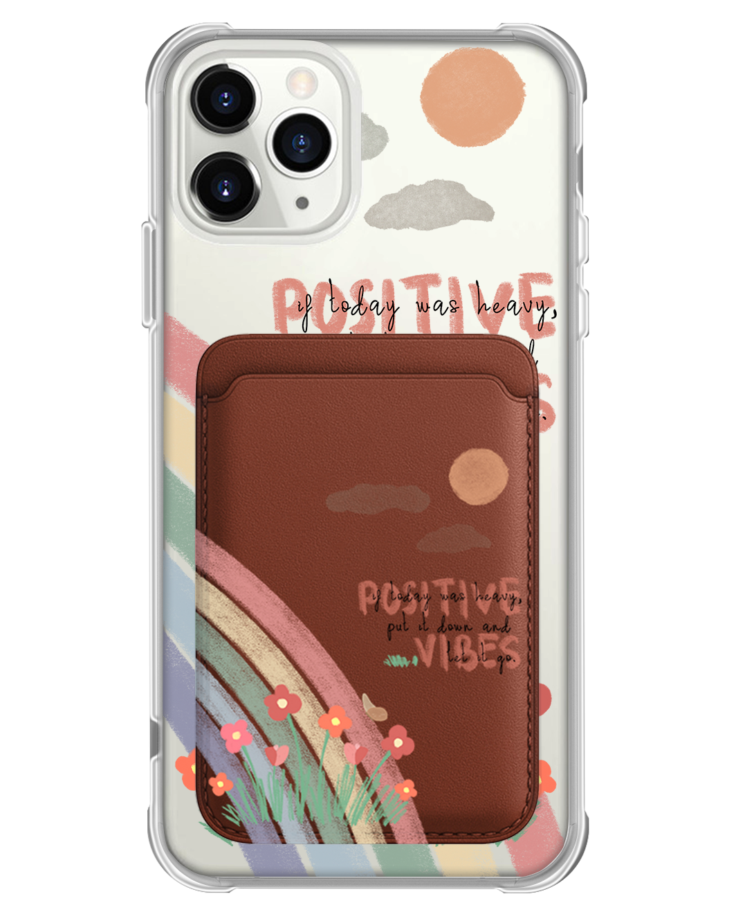 iPhone Magnetic Wallet Case - Positive Vibes