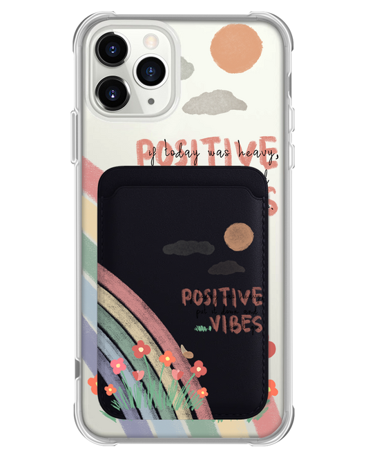 iPhone Magnetic Wallet Case - Positive Vibes