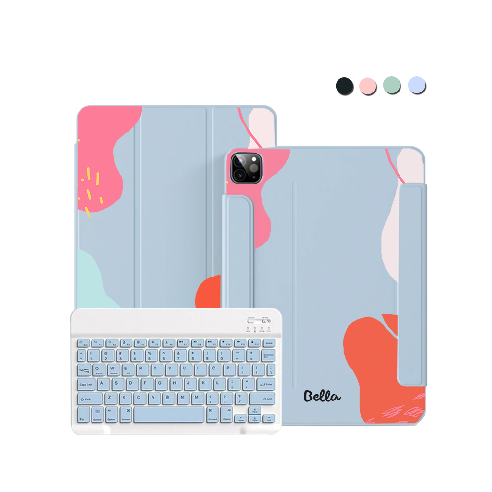 ฝาพับคีย์บอร์ดไร้สายสำหรับ iPad / Android - สี Primrose