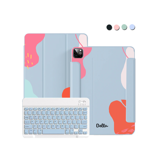 ฝาพับคีย์บอร์ดไร้สายสำหรับ iPad / Android - สี Primrose