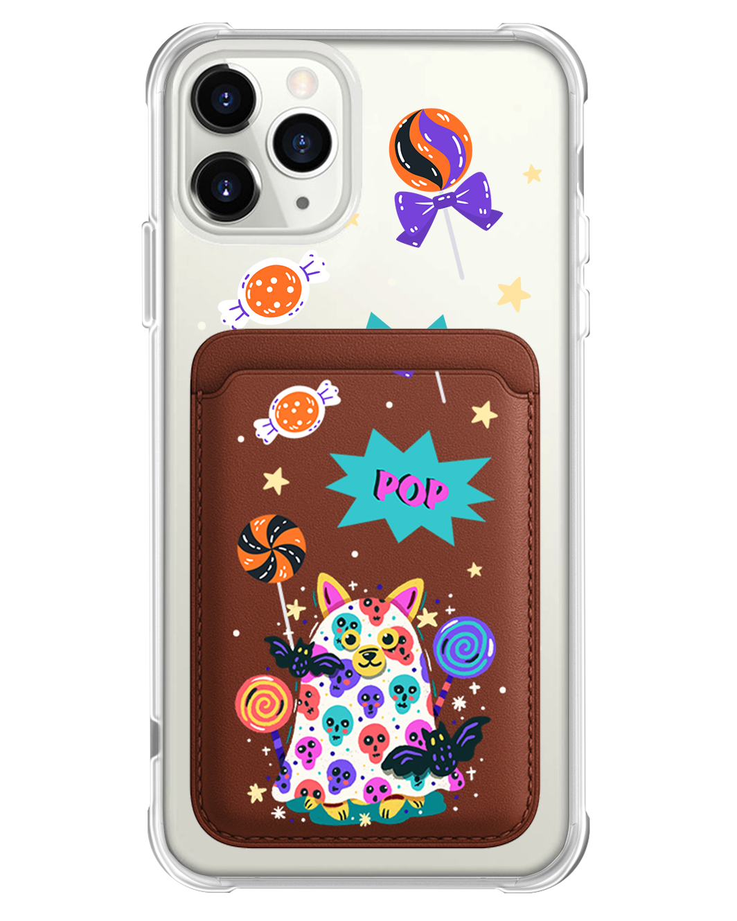 iPhone Magnetic Wallet Case - Puppy Monster