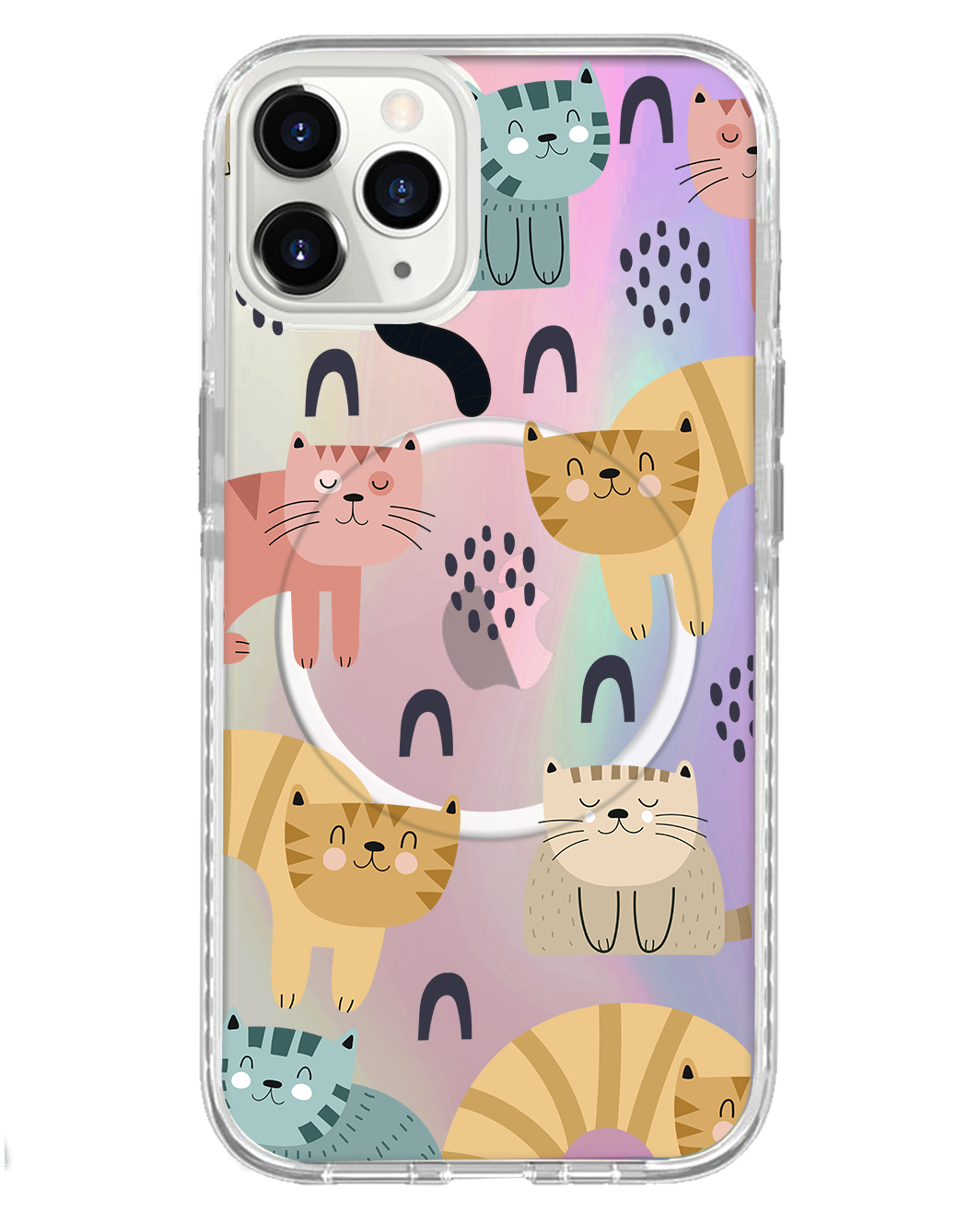 เคส iPhone Rearguard Holo - Rainbow Meow 1.0