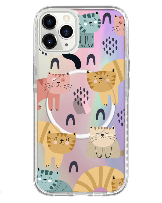 เคส iPhone Rearguard Holo - Rainbow Meow 1.0