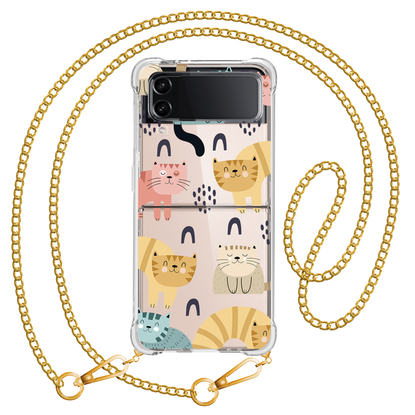 Android Flip / Fold Rearguard Hybrid - Rainbow Meow 1.0