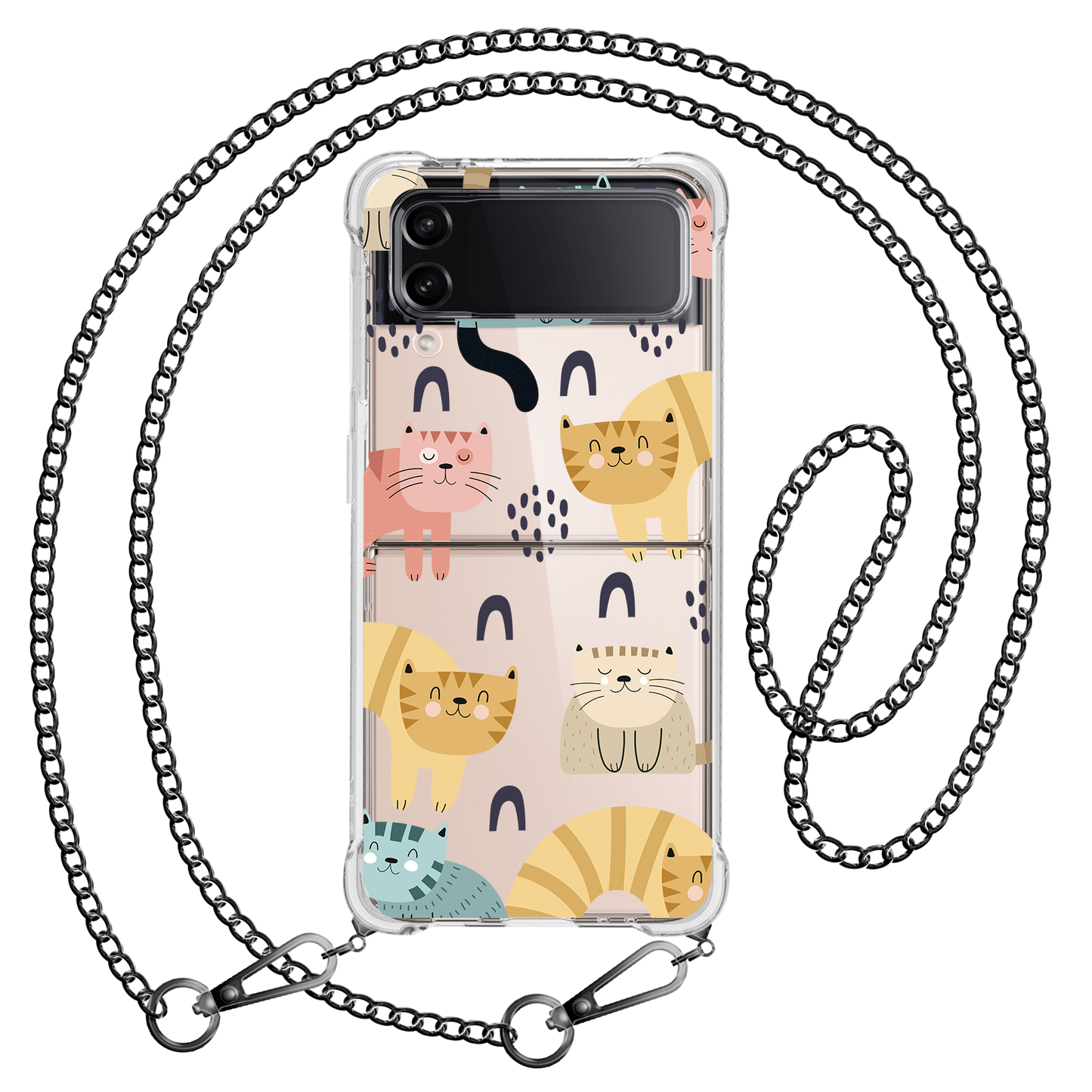Android Flip / Fold Rearguard Hybrid - Rainbow Meow 1.0