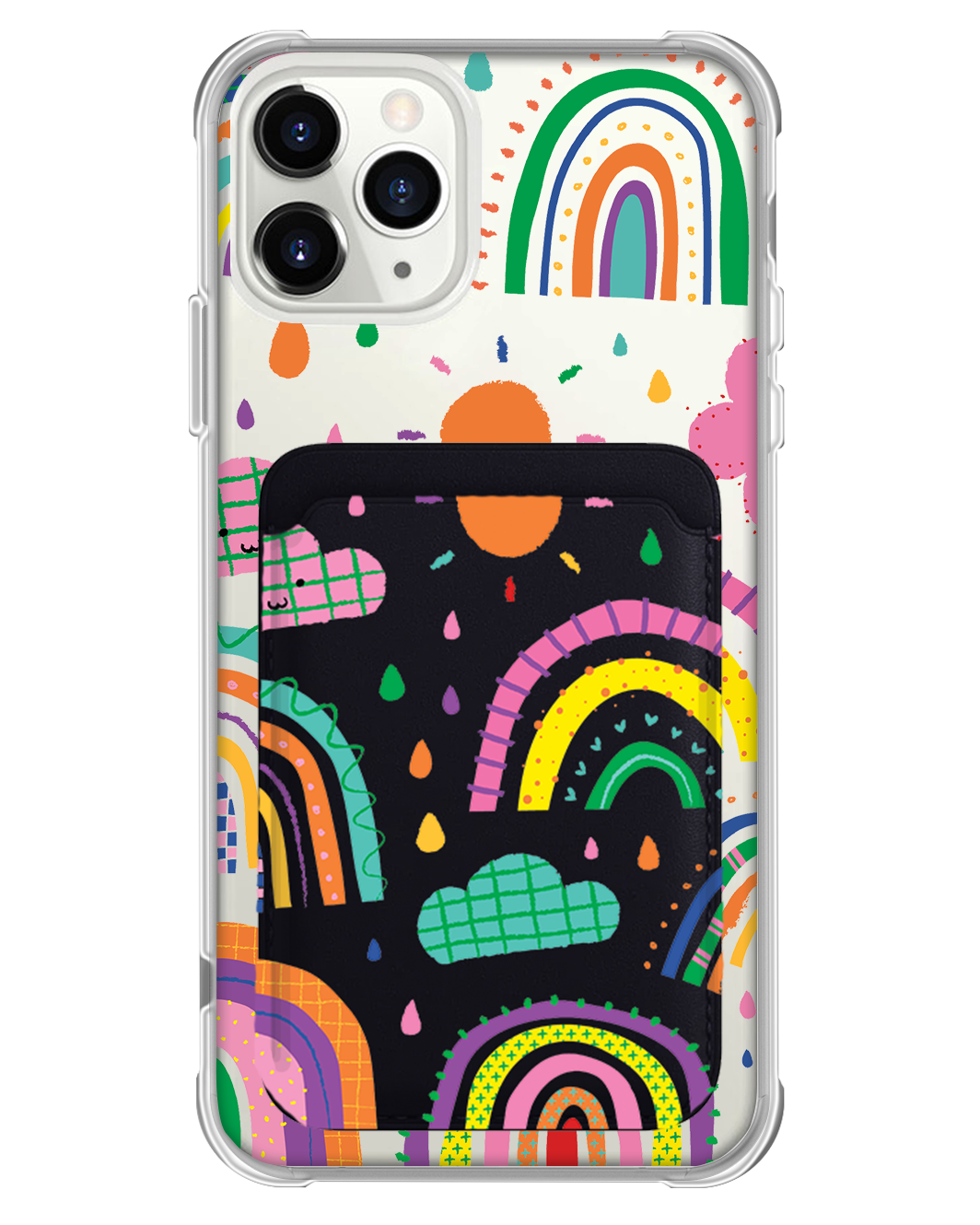 iPhone Magnetic Wallet Case - Rainbow