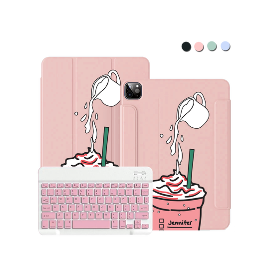 ฝาพับคีย์บอร์ดไร้สายสำหรับ iPad / Android - Raspberry Frappe